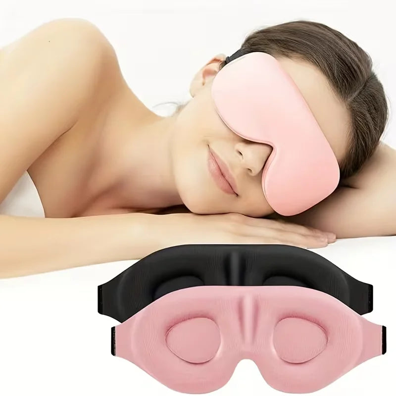 Super Soft 3D Sleeping Mask - Soft and Comfortable Eye Mask, Suitable for Both Men and Women for Travel and Home Use