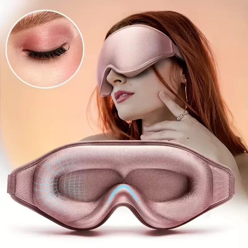 Super Soft 3D Sleeping Mask - Soft and Comfortable Eye Mask, Suitable for Both Men and Women for Travel and Home Use