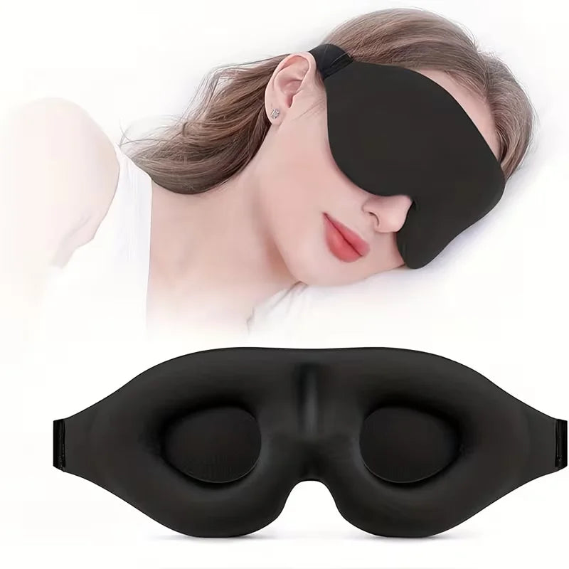 Super Soft 3D Sleeping Mask - Soft and Comfortable Eye Mask, Suitable for Both Men and Women for Travel and Home Use