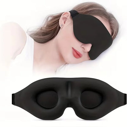 Super Soft 3D Sleeping Mask - Soft and Comfortable Eye Mask, Suitable for Both Men and Women for Travel and Home Use